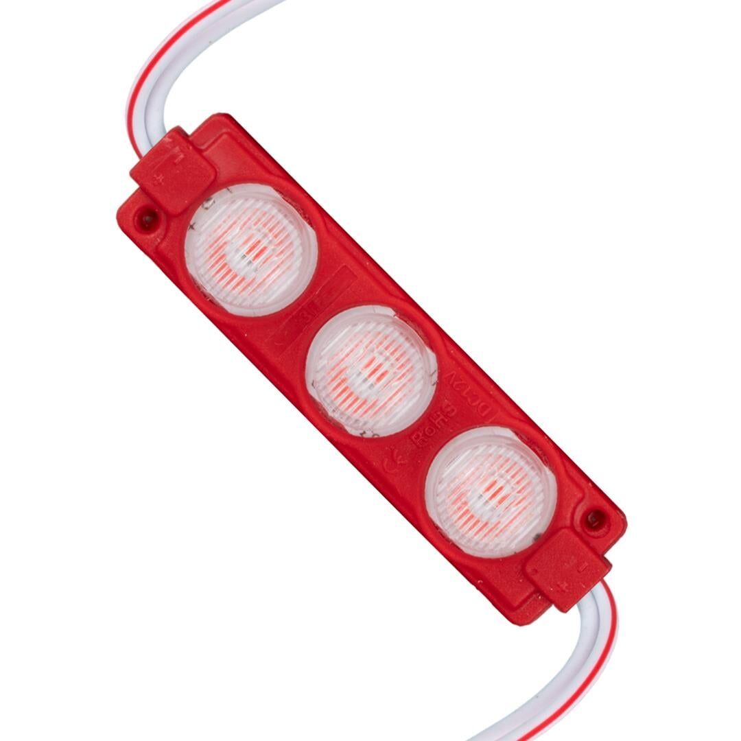 12 Volt 3 Watt Kırmızı LED Modül - 74X20 Mm - 3030 Çip