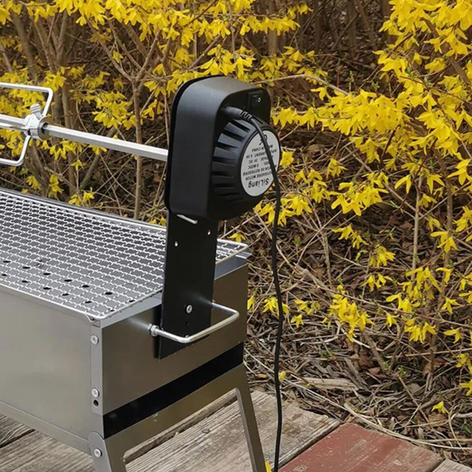 Ayt Kuzu Ve Oğlak Çevirme Makinası Otomatik Barbekü Kamp Mangal Profesyonel