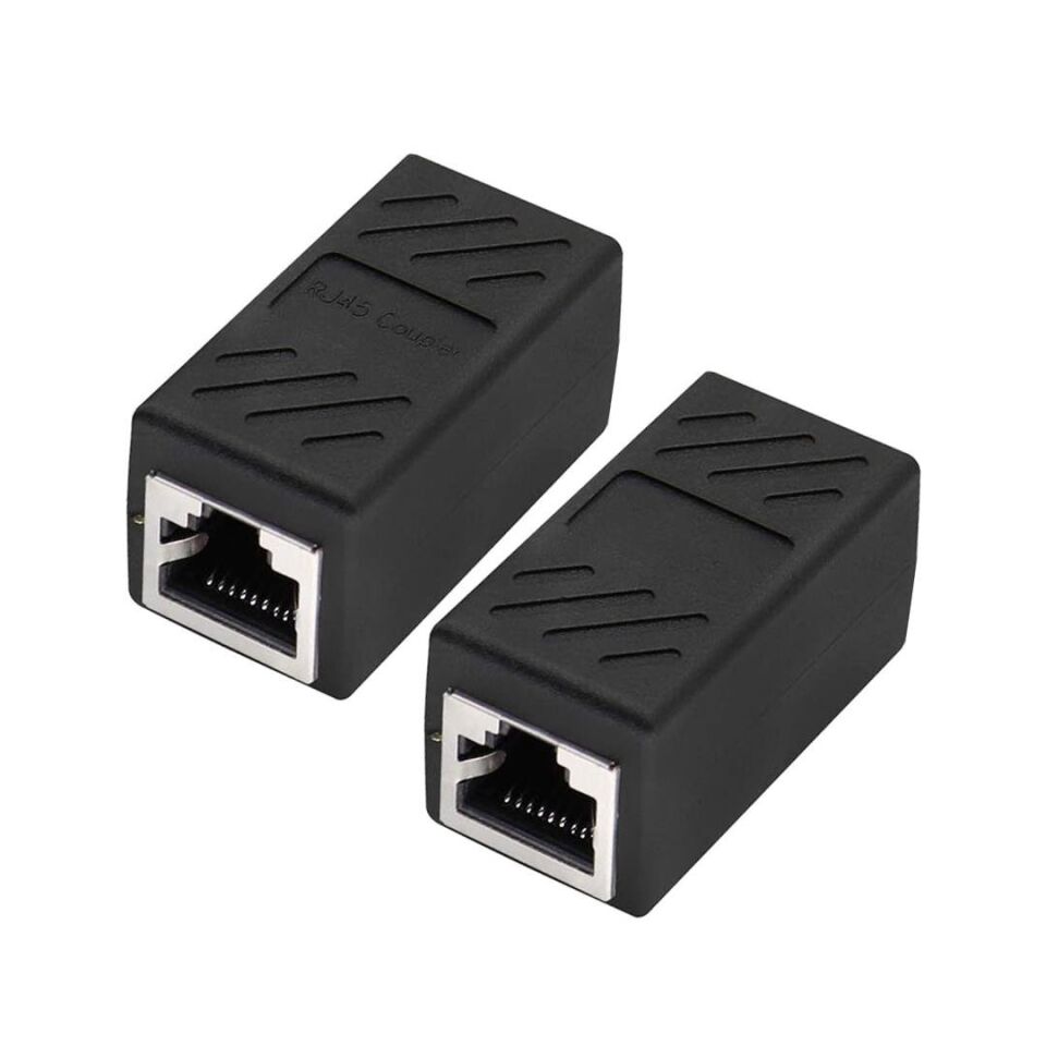 Ayt Rj 45 Dişi Dişi Ara Aparat Klipsli Ethernet Girişli 8P-8C Ara İnternet Kablosu İlave Uzatma Aparatı