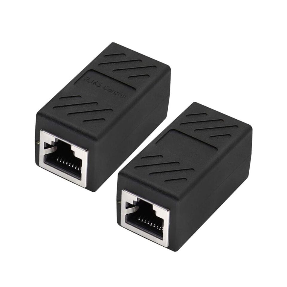 Ayt Rj 45 Dişi Dişi Ara Aparat Klipsli Ethernet Girişli 8P-8C Ara İnternet Kablosu İlave Uzatma Aparatı