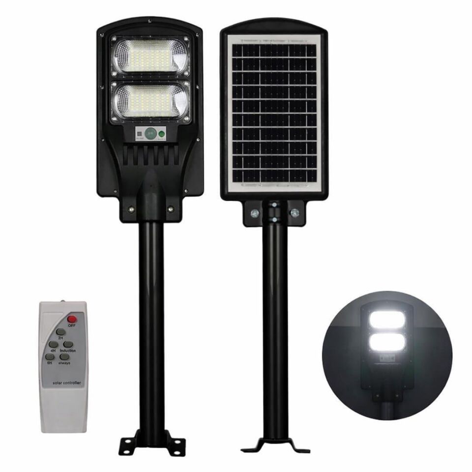 Ayt Powermaster Pm-23011 Solar Güneş Enerjili Ledli Kumandalı 100 Watt Sokak Lambası Bahçe Aydınlatması Led