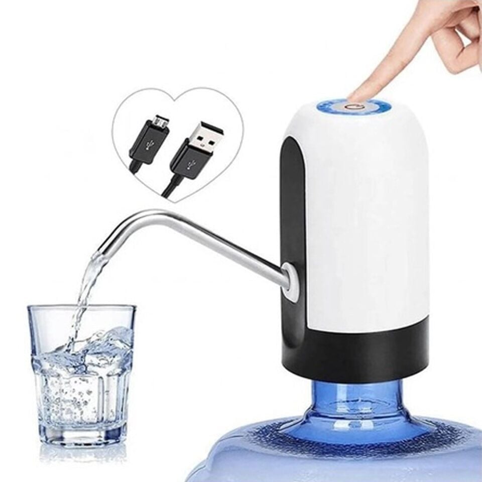 Powermaster 5 Volt Şarjlı Otomatik Damacana Su Pompası Kamp ve Ev İçin
