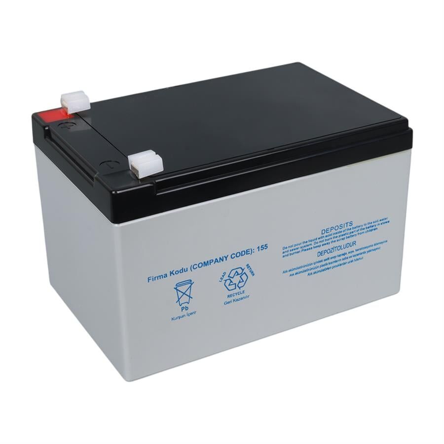 Yokohama 12 Volt 12 Amper Akü YH-121.2 151x98x95 Mm Taze Yeni Tarihli Akü