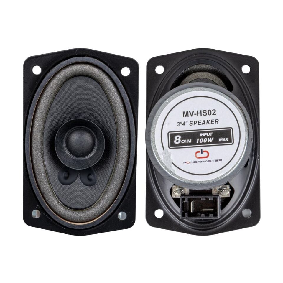 Magicvoice Mv-Hs02 7.5x10 Cm 8 Ohm 100 Watt Oval Dikdörtgen Tip Oto Hoparlörü Araç Ses Sistemi