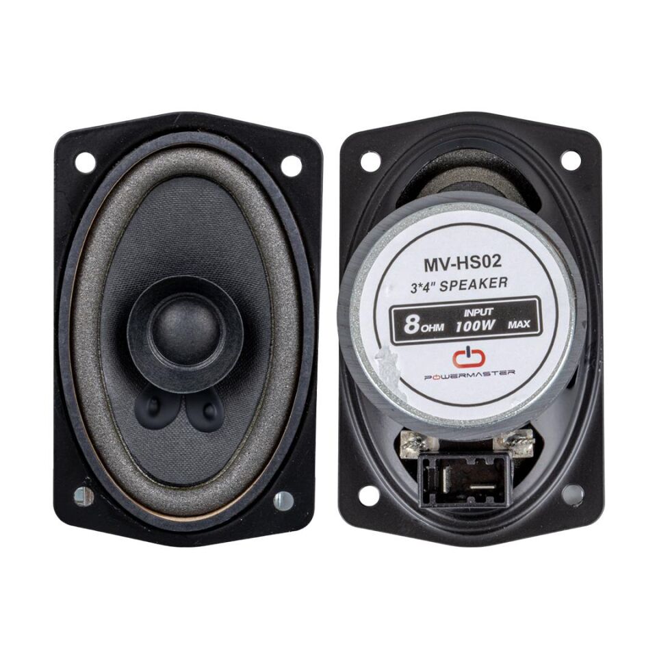 Magicvoice Mv-Hs02 7.5x10 Cm 8 Ohm 100 Watt Oval Dikdörtgen Tip Oto Hoparlörü Araç Ses Sistemi