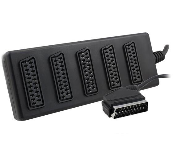 Ayt 5 Li Scart Dağıtıcı Çoklayıcı Scart Soketi Girişi Çoğaltıcı
