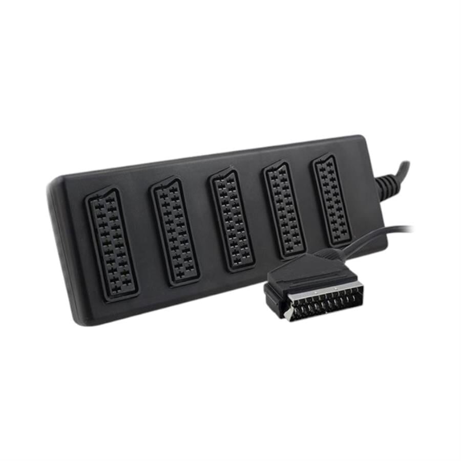 5 Li Scart Dağıtıcı Çoklayıcı Scart Soketi Girişi Çoğaltıcı
