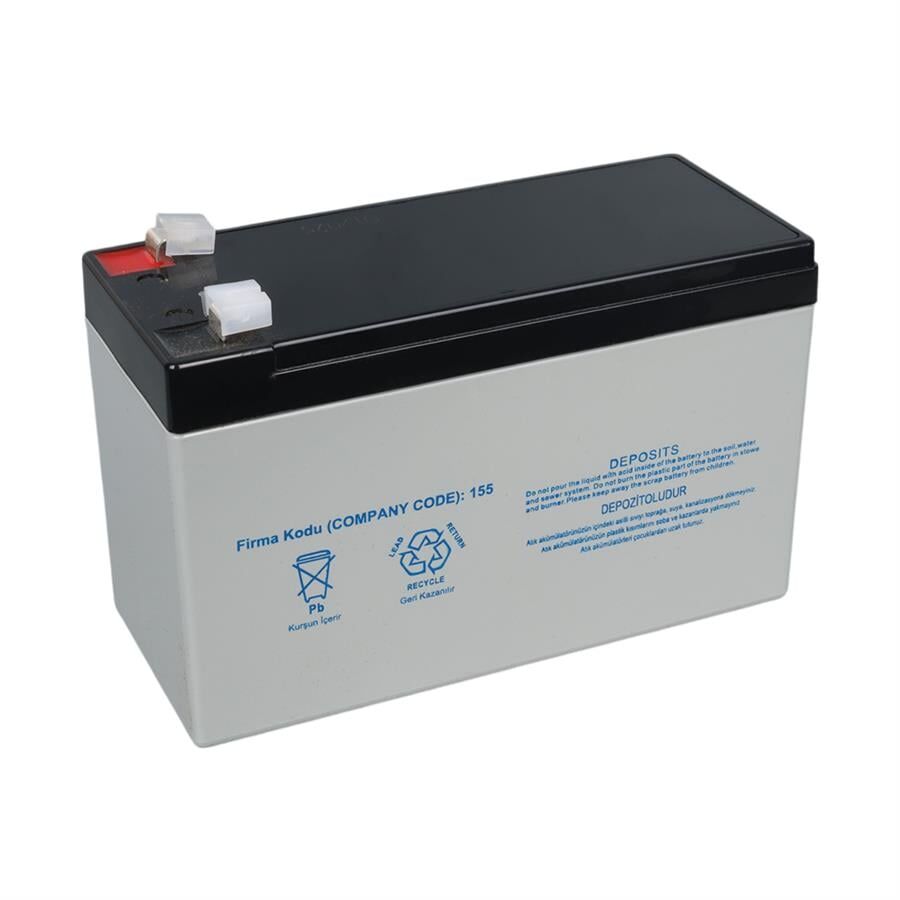Ayt Yokohama 12 Volt 7.2 Amper Akü YH-127.2 150x65x90 Mm Taze Yeni Tarihli Akü