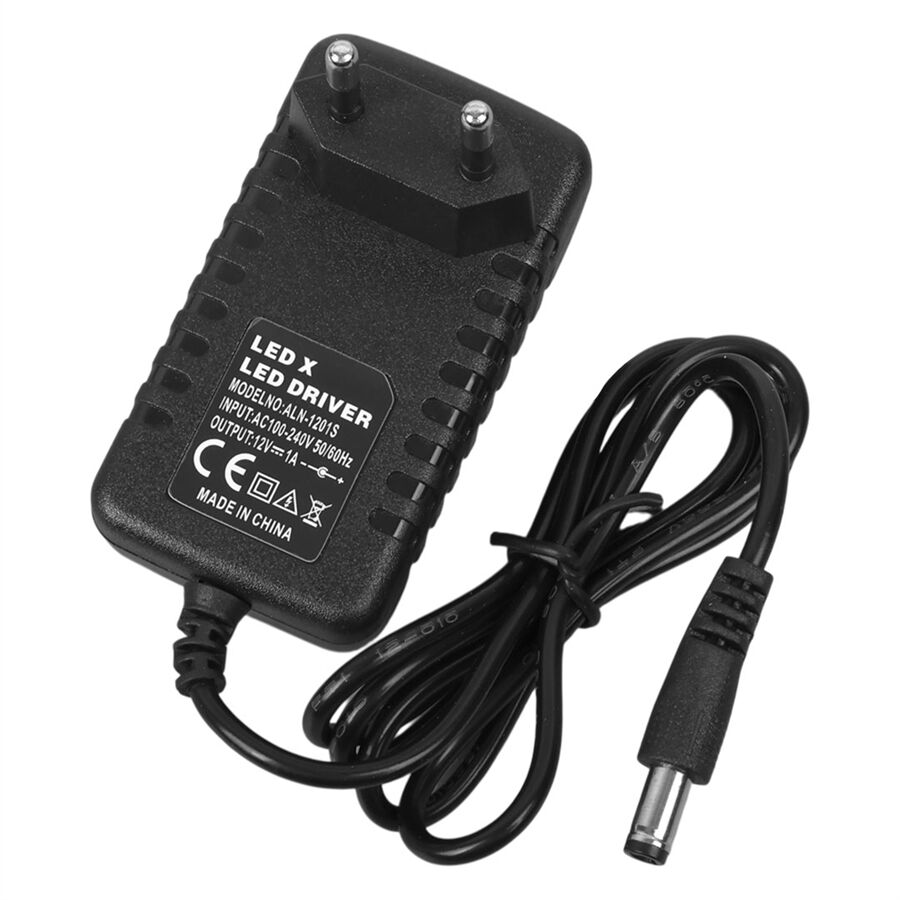 Powermaster 12 Volt 1 Amper  Şarjlı Vidalama Matkap Adaptörü 5.5 - 2.5 Uçlu Priz Tipi Adaptör