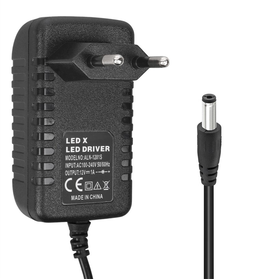 Powermaster 12 Volt 1 Amper  Şarjlı Vidalama Matkap Adaptörü 5.5 - 2.5 Uçlu Priz Tipi Adaptör