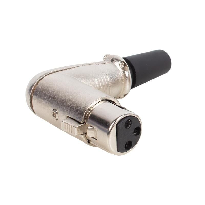 Ayt Canon Fiş Dişi 90 Derece L Tip XLR Jack Fiş