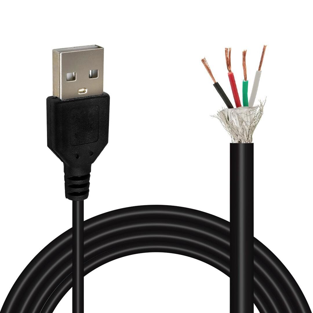Ayt Powermaster 1.5 Metre Açık Uçlu USB Kablo Kesik Uçlu Erkek Usb Kablosu
