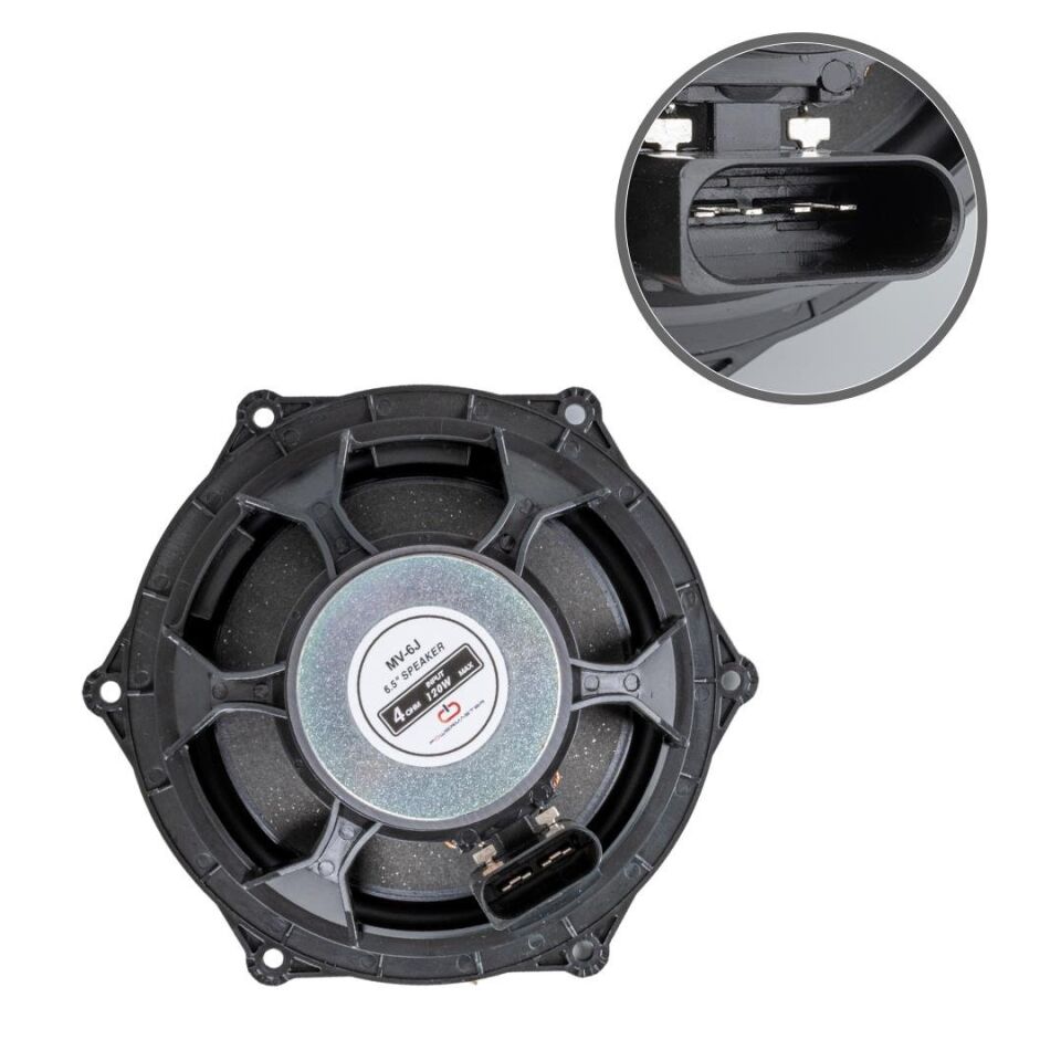 Magicvoice Mv-6F 16.5 Cm 4 Ohm 120 Watt Oto Hoparlör Citroen Araç Kapı Hoparlörü Tekli 6 Vidalı