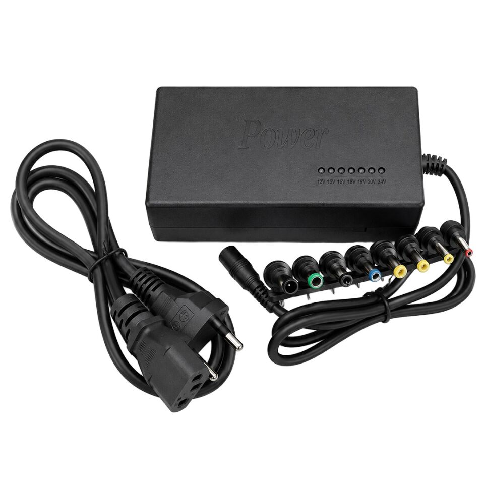 Powermaster PM-13512 12V-24V Ayarlanabilir Voltajlı LED Göstergeli Evrensel Notebook Ve Cihaz Adaptörü