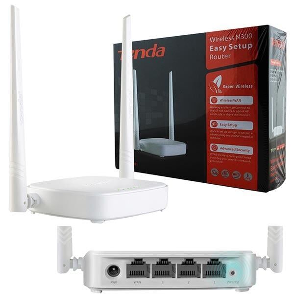Tenda N301 4 Port 300 Mbps Router Ap Repeater Sinyal Güçlendirici Router