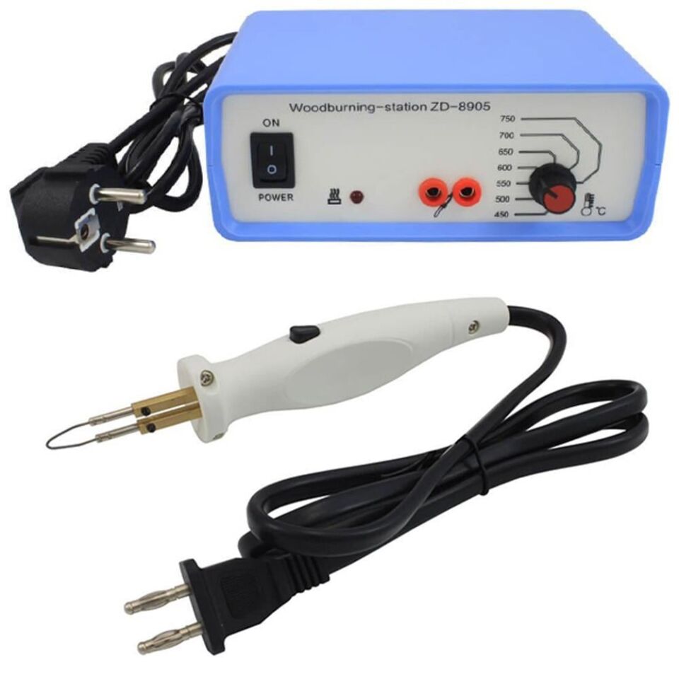 Ayt Class ZD-8905 Isı Ayarlı Analog Ahşap Yakma Havyası Ahşap Desen İsim Yapma Yakma Cihazı