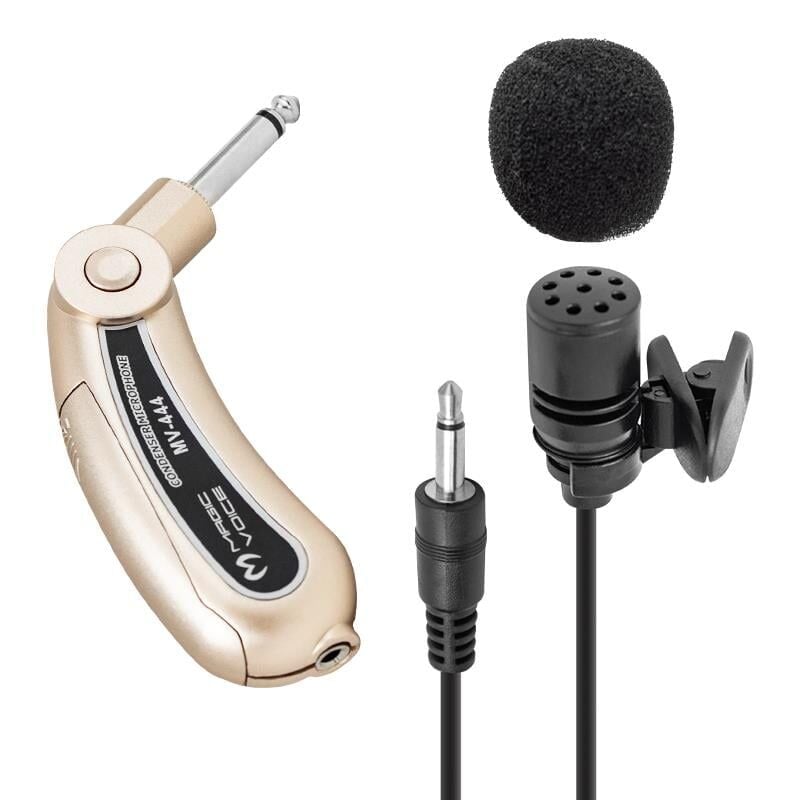 Magicvoice 5 Metre Kablolu Condenser Yaka Mikrofonu Mikrofon 3.5 mm Condenser 6.3 mm Jack Girişli Soketli Mandallı