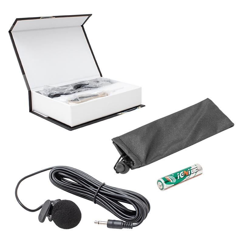 Magicvoice 5 Metre Kablolu Condenser Yaka Mikrofonu Mikrofon 3.5 mm Condenser 6.3 mm Jack Girişli Soketli Mandallı