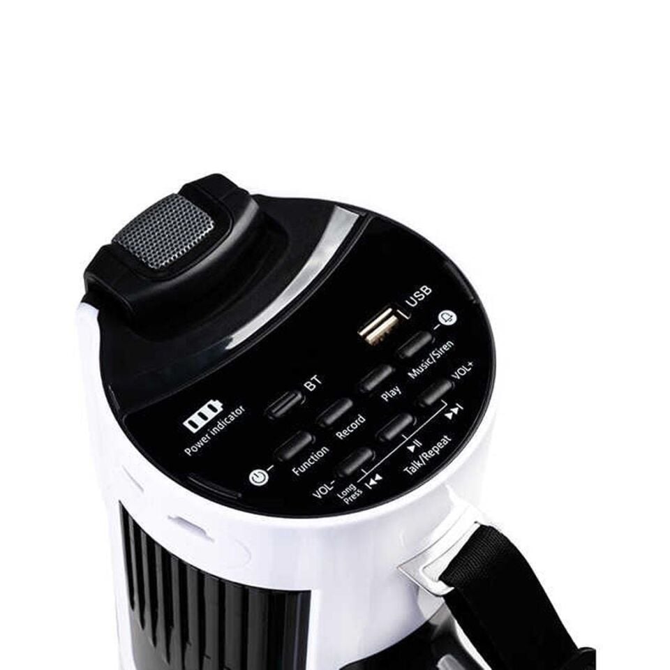 Westa Megafon Usb li Bluetooth Şarjlı Mikrofonlu 100 Watt Cankurtaran Çalışma Alanı Dış Alan Hoparlör Megafonu