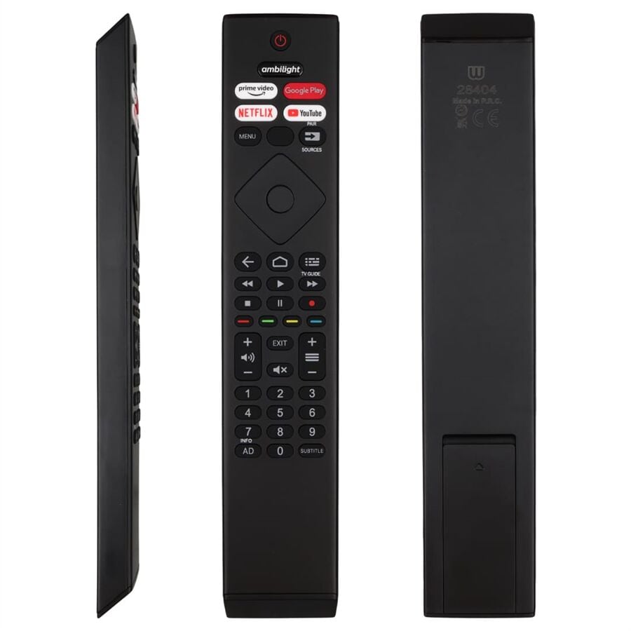 Philips PH-V12 43PUS8506 - 50PUS8505 - 55PUS8007 - 65PML9507/12 - 75PUS8807 Netflix-Prime Video-Youtube Tuşlu Ses Komutsuz Lcd-Led Tv Kumandası