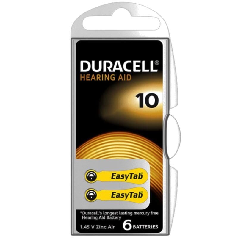 Duracell No:10 6 lı Kulaklık-İşitme Cihazı Pili