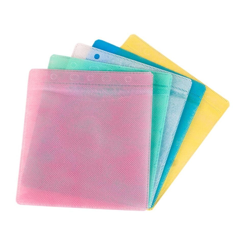 CD Zarfı 100 lü Renkli Cd Koyma Kabı Şeffaf Kısımlı