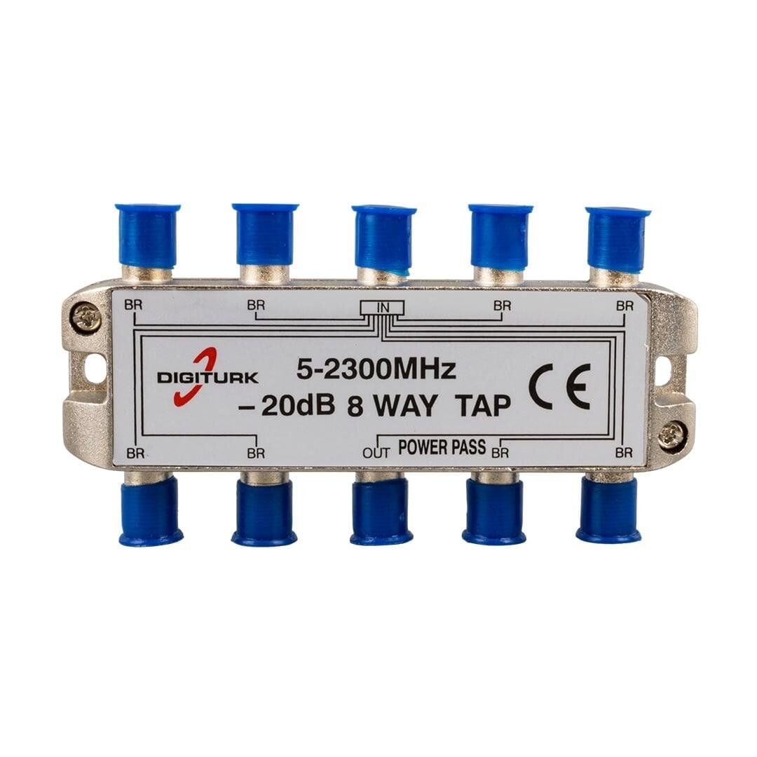 Digitürk 5-2150 Mhz 20DB 8 Yollu Tap Switch 1 8 Splitter