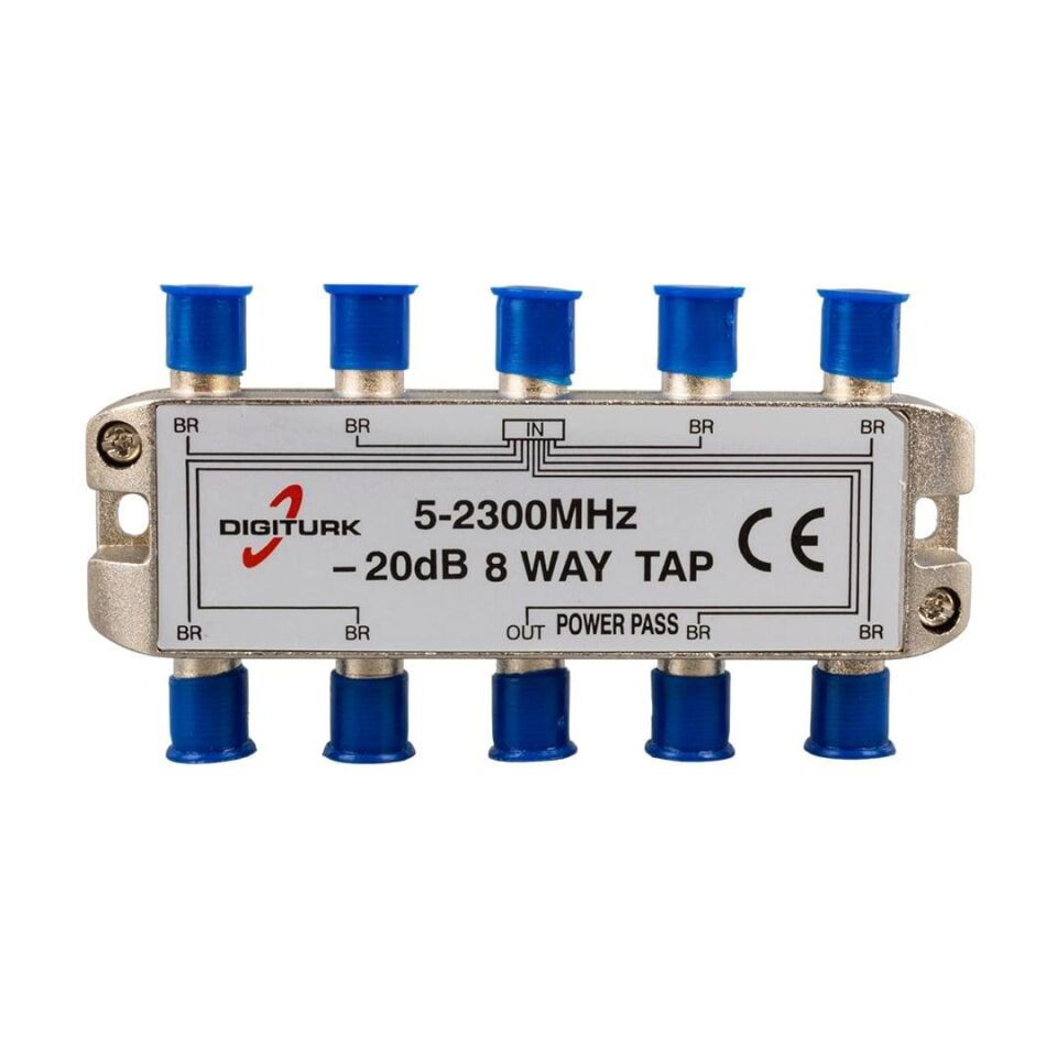 Digitürk 5-2150 Mhz 20DB 8 Yollu Tap Switch 1 8 Splitter