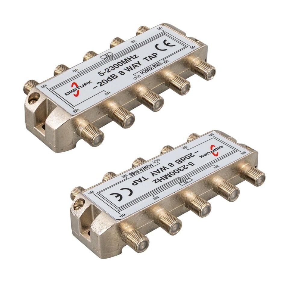 Digitürk 5-2150 Mhz 20DB 8 Yollu Tap Switch 1 8 Splitter
