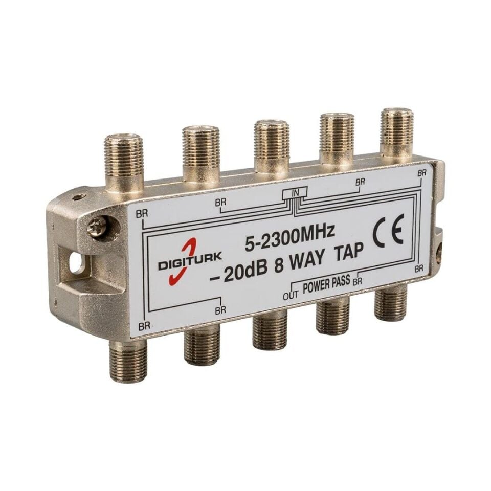 Digitürk 5-2150 Mhz 20DB 8 Yollu Tap Switch 1 8 Splitter
