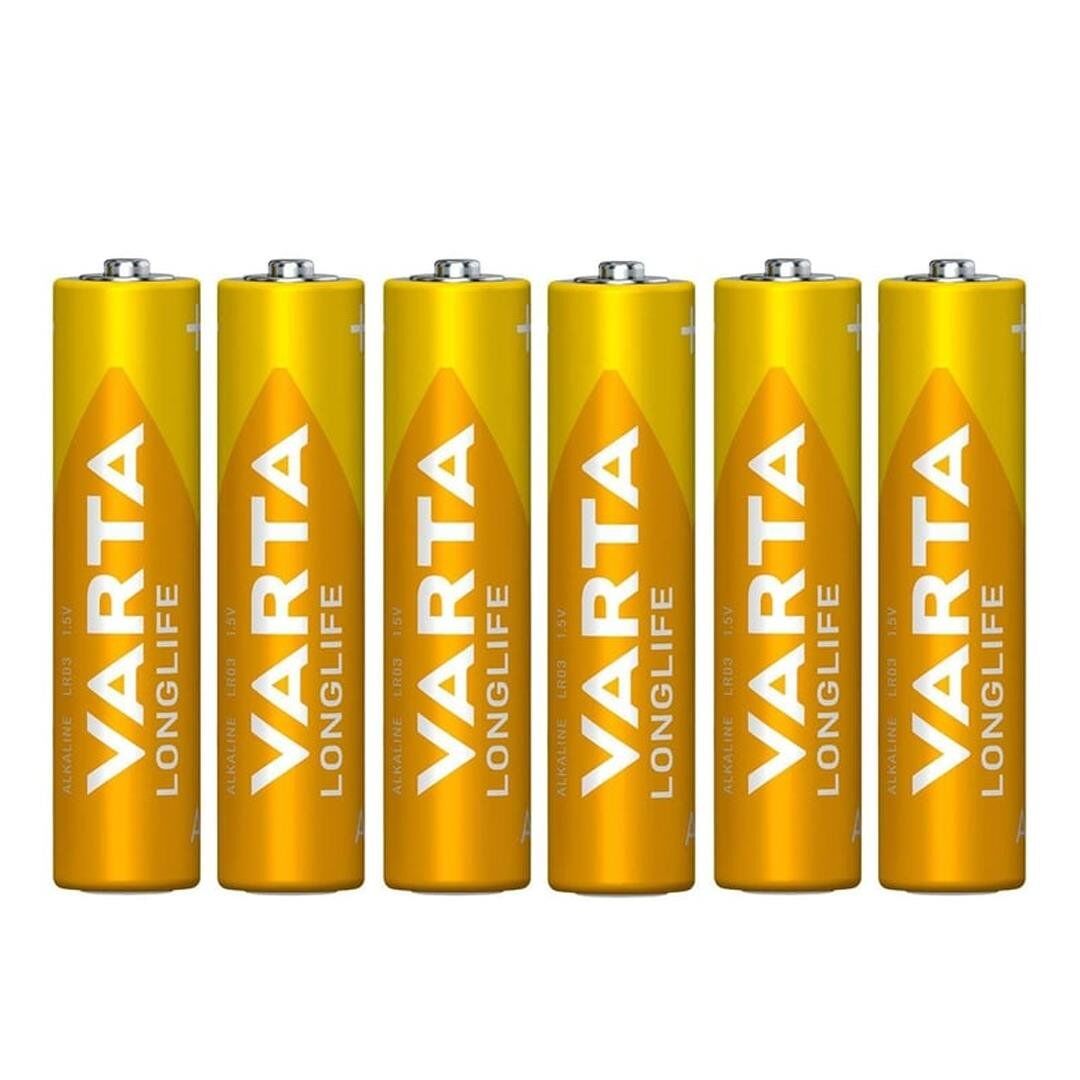 Varta Longlife Alkalin Aaa İnce Kalem Pil 6'Lı Paket