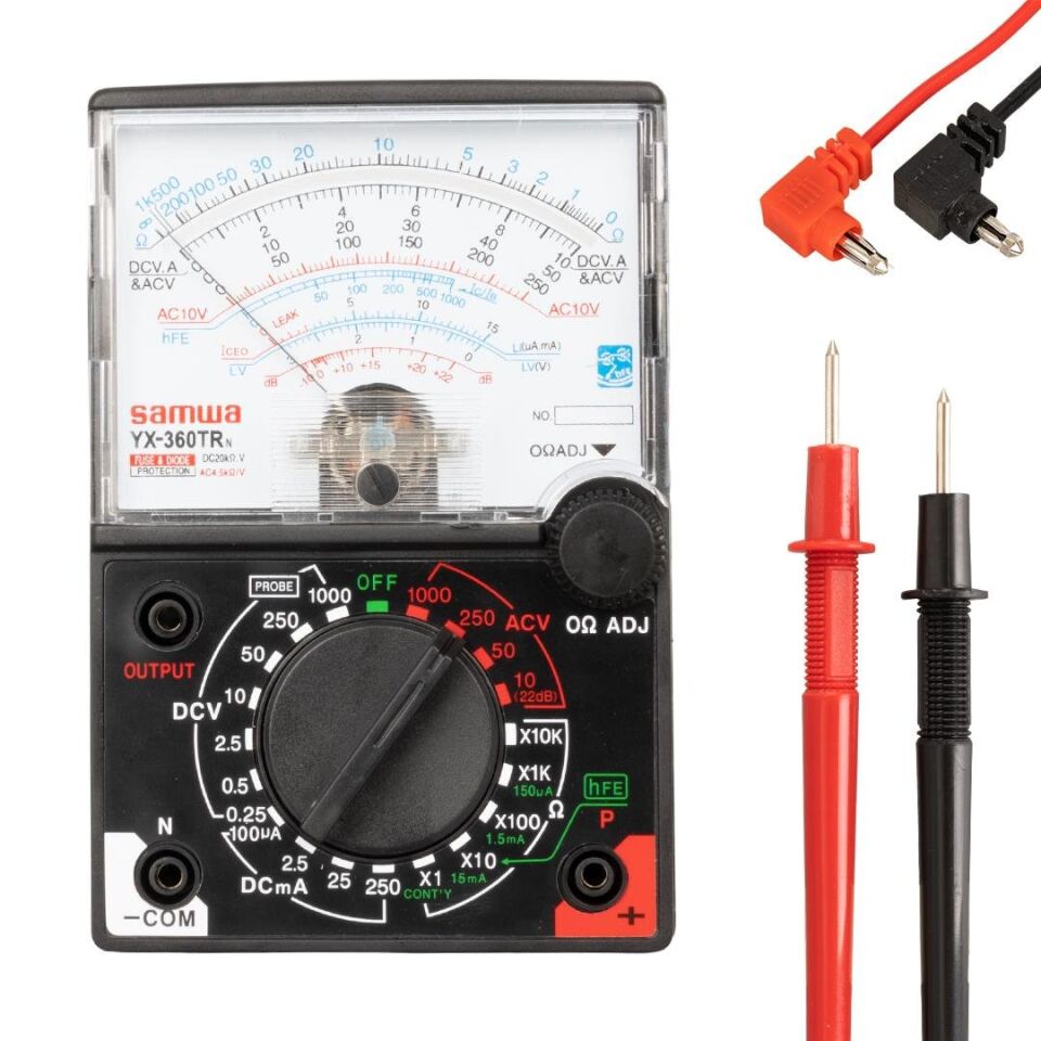 Ayt Powermaster YX-360TRN Analog Ölçü Aleti Multimetre Transistör Entegre Devre Ac Dc Ölçer Ölçüm Cihazı
