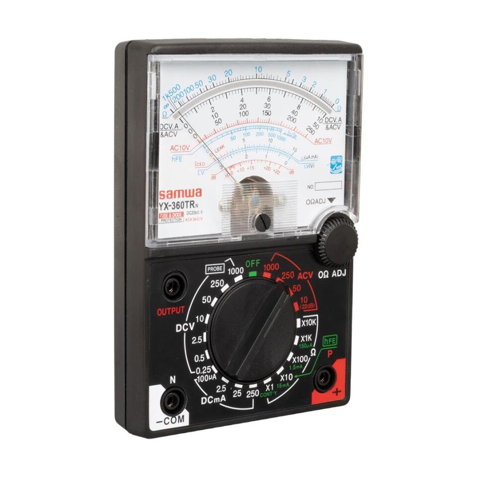 Ayt Powermaster YX-360TRN Analog Ölçü Aleti Multimetre Transistör Entegre Devre Ac Dc Ölçer Ölçüm Cihazı