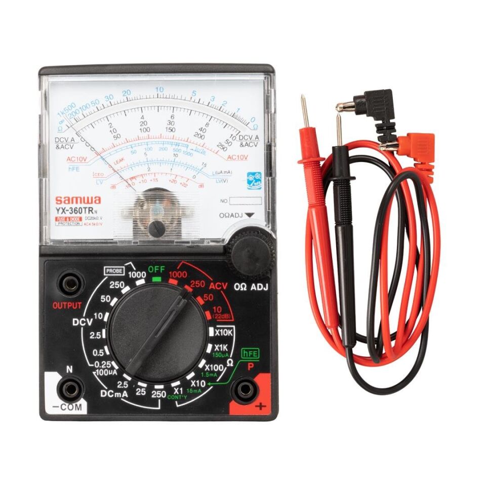 Ayt Powermaster YX-360TRN Analog Ölçü Aleti Multimetre Transistör Entegre Devre Ac Dc Ölçer Ölçüm Cihazı