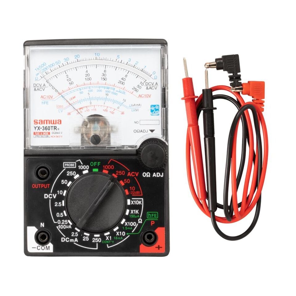 Ayt Powermaster YX-360TRN Analog Ölçü Aleti Multimetre Transistör Entegre Devre Ac Dc Ölçer Ölçüm Cihazı