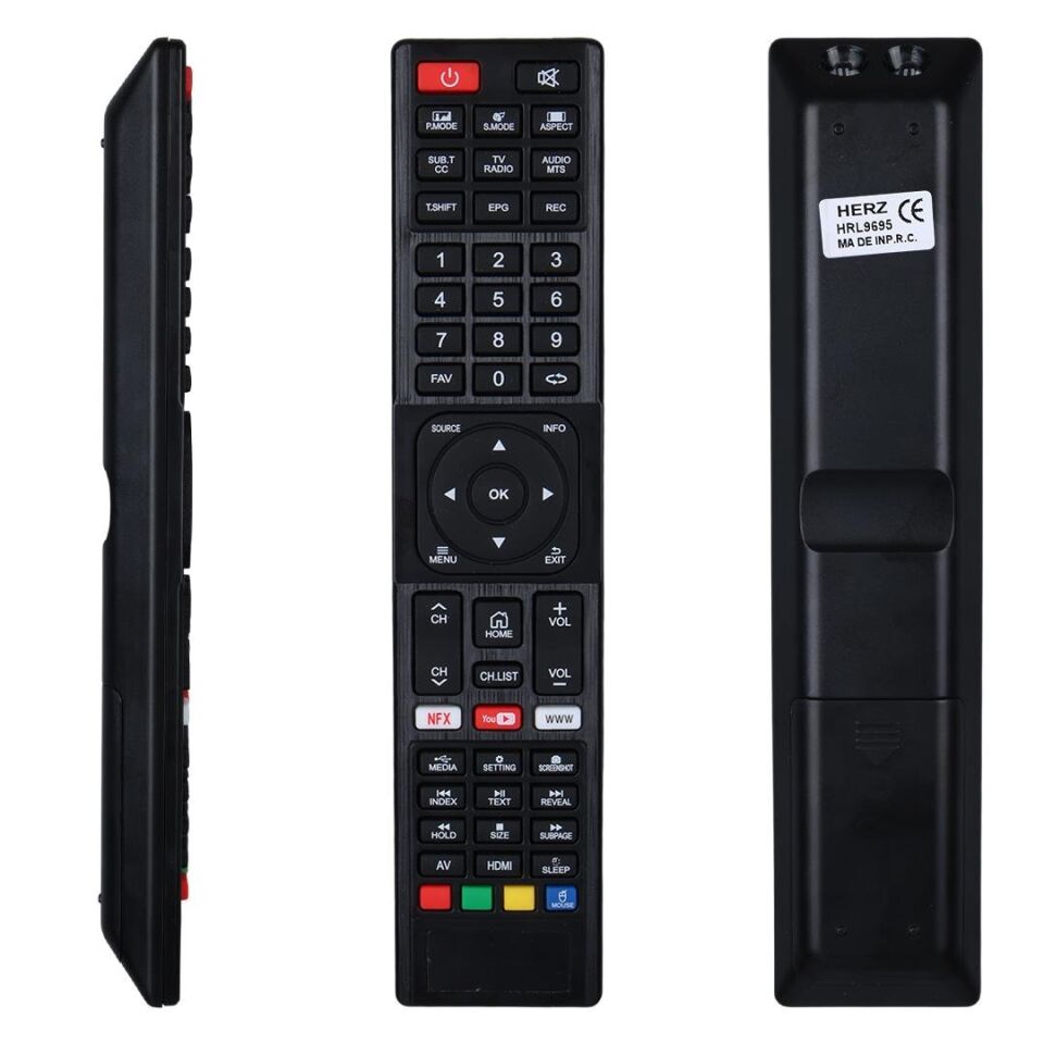 Ayt Awox Rose Telenova Netflix Youtube Tuşlu Lcd Led Tv Kumandası HRL9695