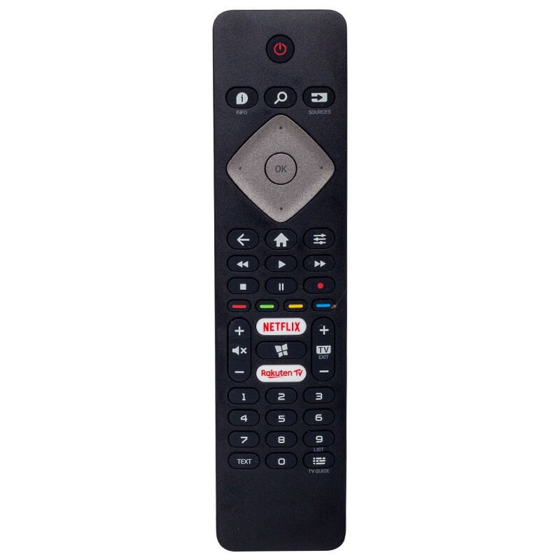 Ayt Philips Uyumlu Netflix Rakuten Tv Tuşlu Led Tv Kumanda BRC0884301-01 Uzaktan Kumanda