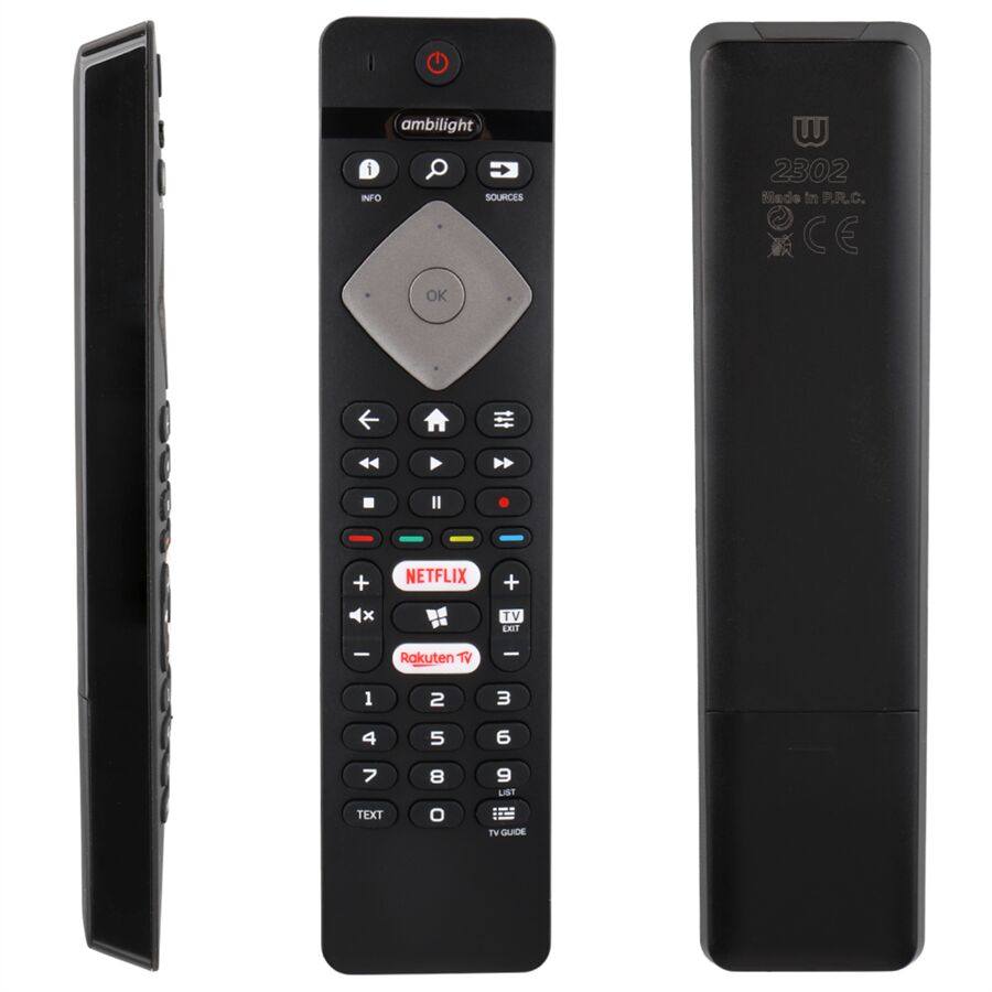 Ayt Philips Ambilight Netflix Rakuten Tv Tuşlu Lcd Led Tv Kumandası 43PUS6504/62