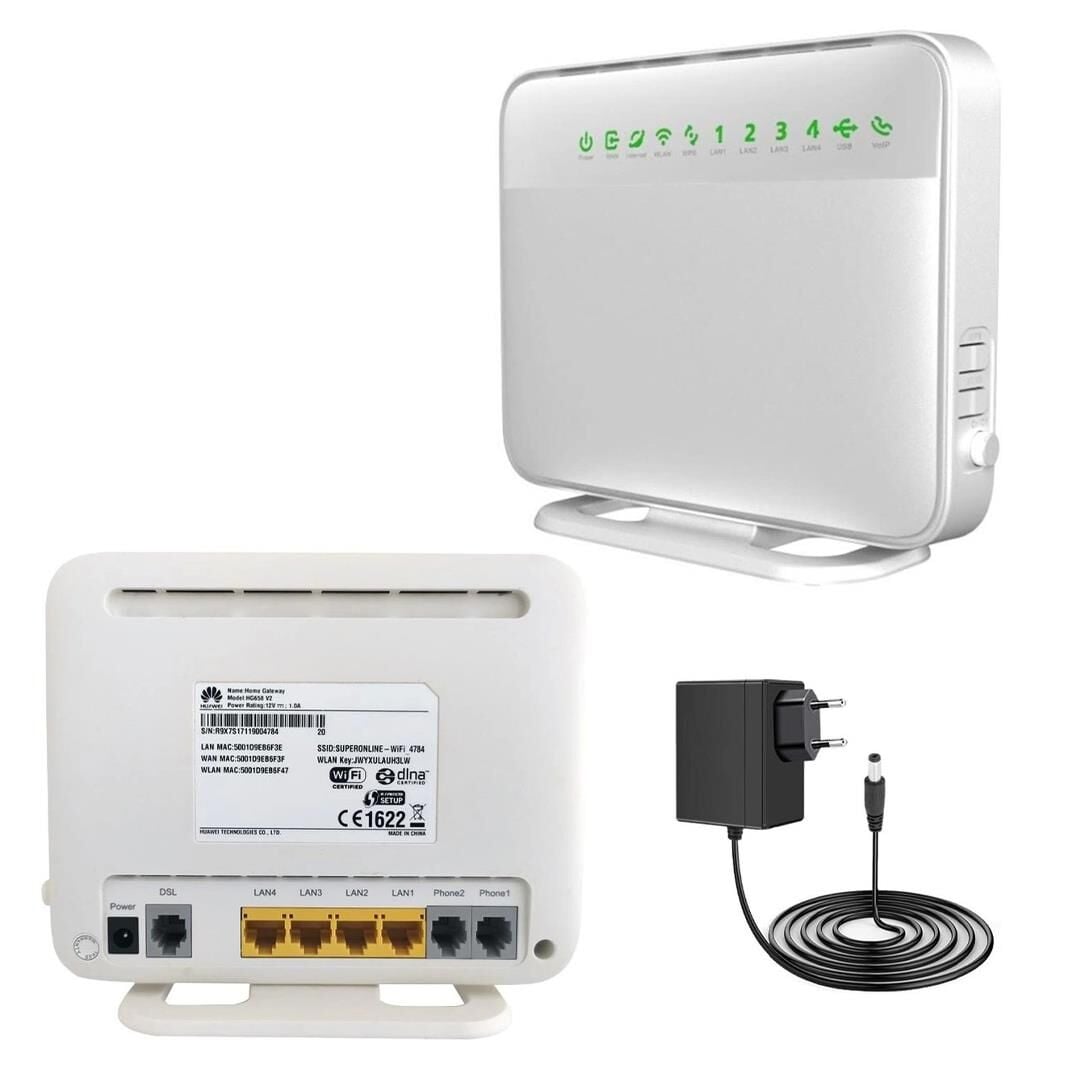 Huaweı Hg658 v2 Vdsl Adsl2 Usb 4 Port 300 Mbps Hızında Wifi Modem