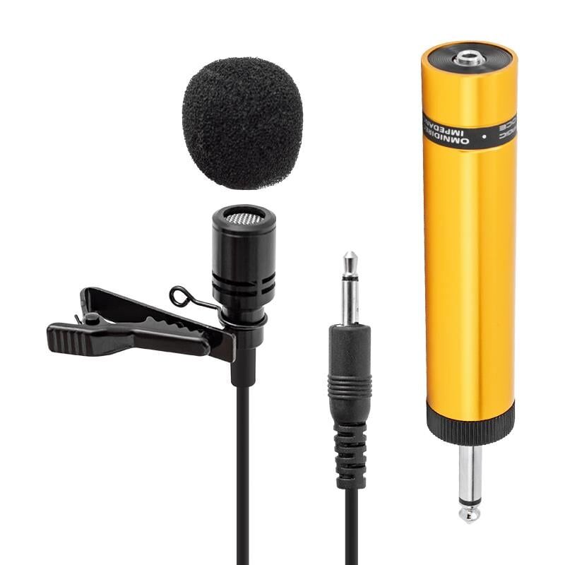Magicvoice MV-445 Çantalı 5 Metre Kablolu Yaka Mikrofonu Cami Okul Konferans Yaka Mikrofon Kablolu Çantalı
