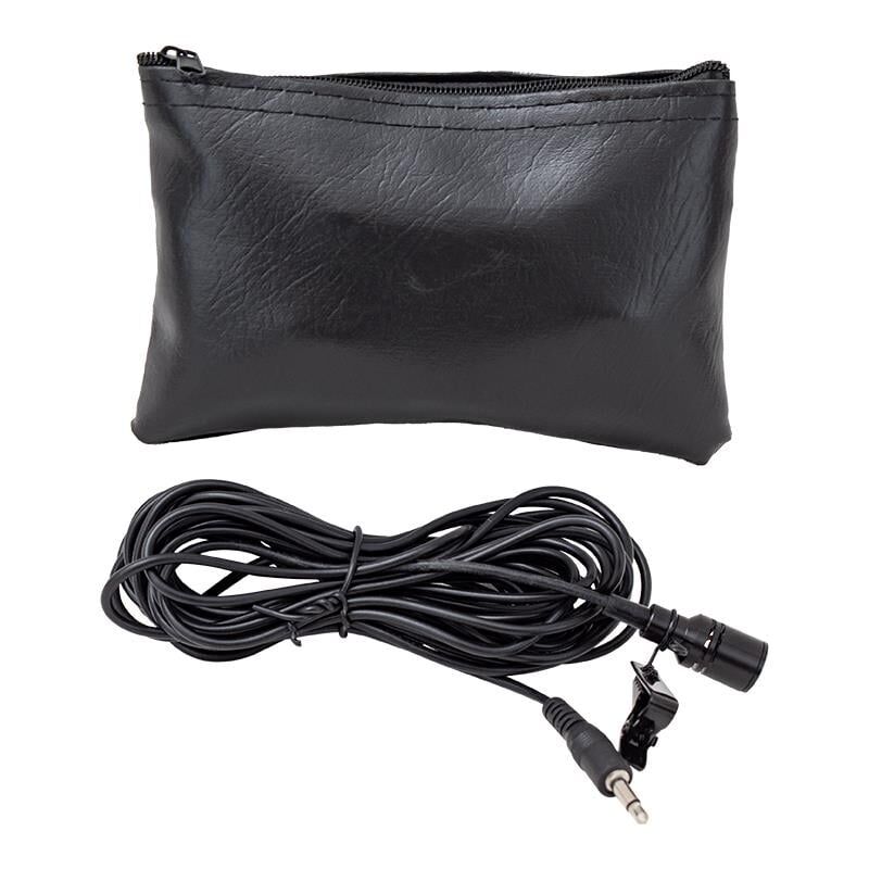 Magicvoice MV-445 Çantalı 5 Metre Kablolu Yaka Mikrofonu Cami Okul Konferans Yaka Mikrofon Kablolu Çantalı