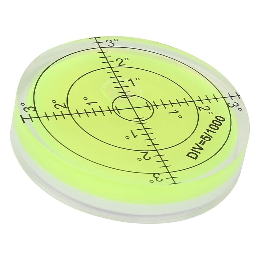 Powermaster Yuvarlak Masa Tipi 60 Mm Düz Yüzey 5/1000 Su Terazisi