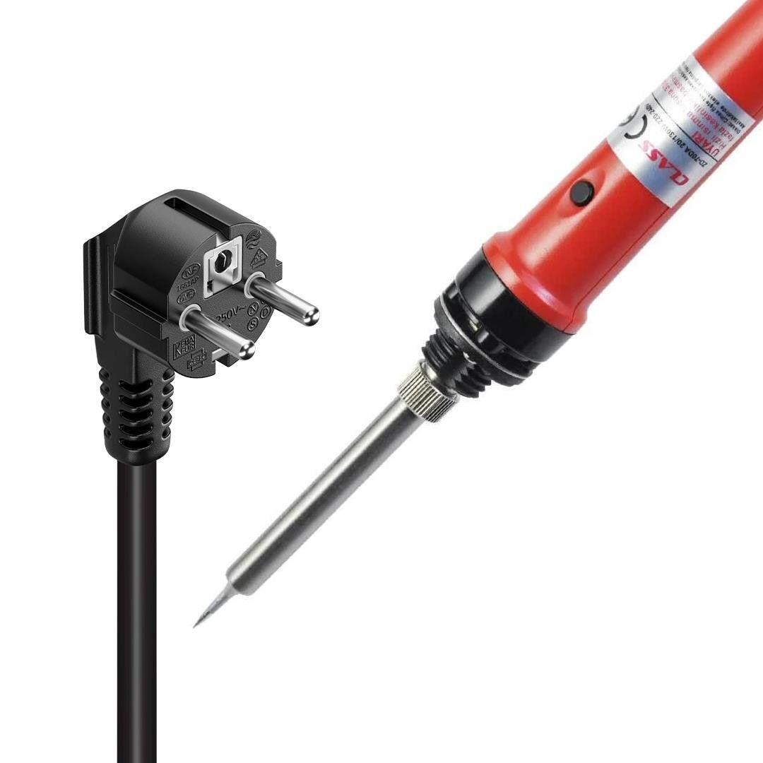 Powermaster Zd-70D 20-130 Watt Plastik Başlıklı Korumalı Buton Ayarlı Kalem Lehim Havya Makinası 220V Priz Tipi