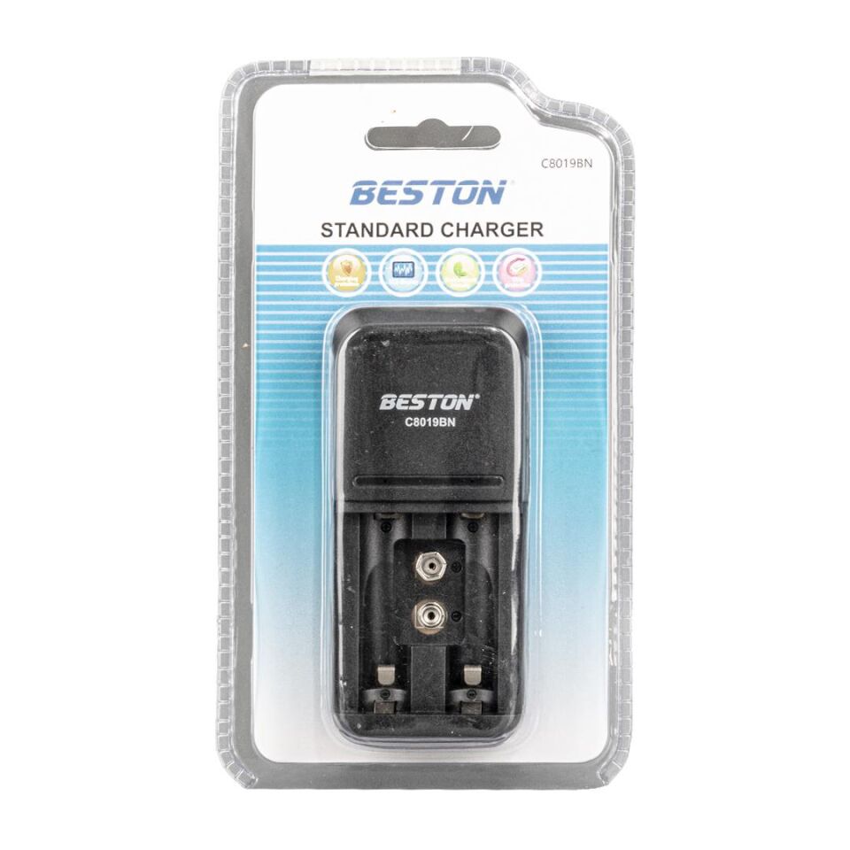Beston C8019BN Pil Şarj Cihazı 2xAA 2xAAA 1x9v Kalem Pil Kumanda Pili Şarj Aleti