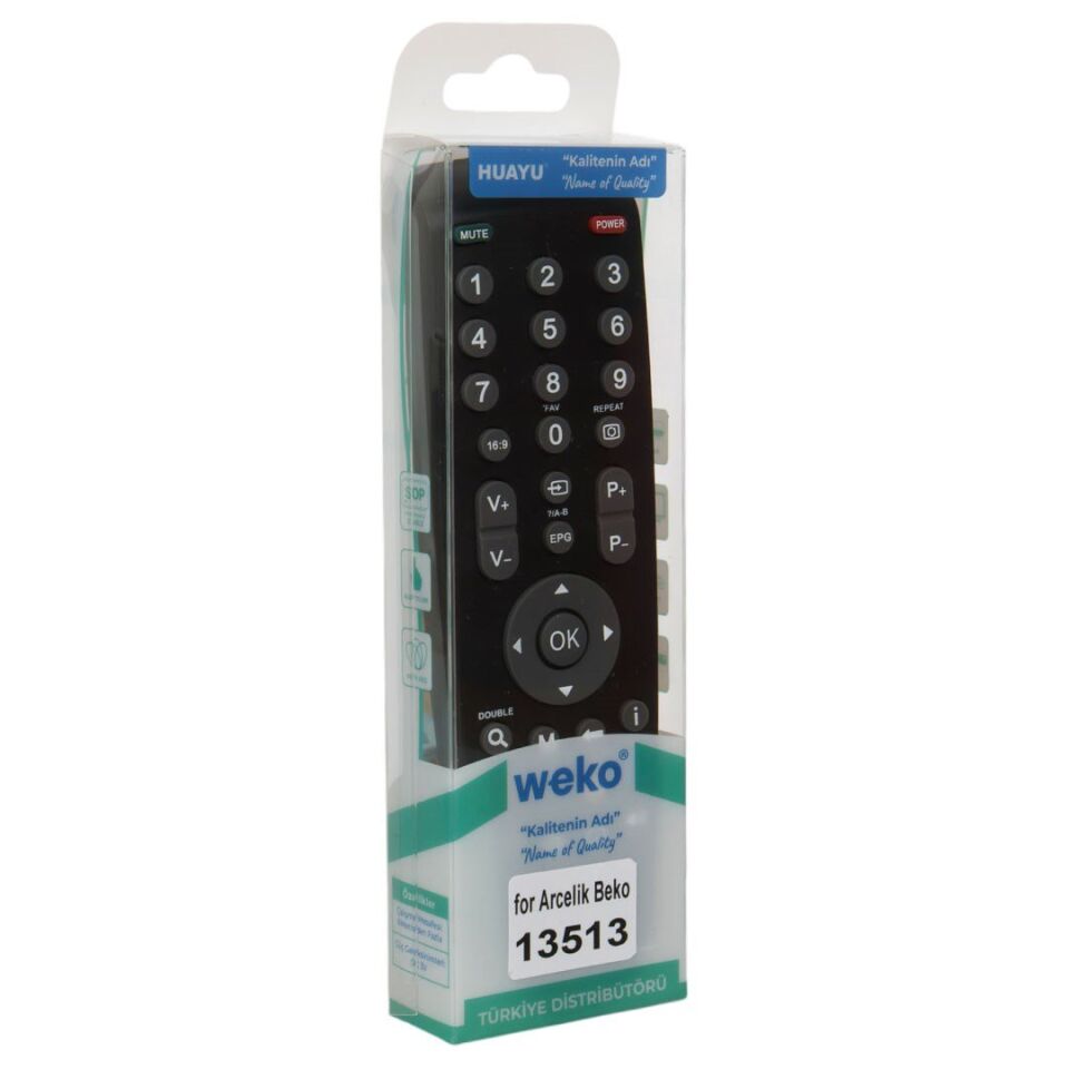 WEKO KL ARÇELİK-BEKO-GRUNDIG LCD LED PLAZMA KUMANDA (ÜSTTEN SES TUŞLU)