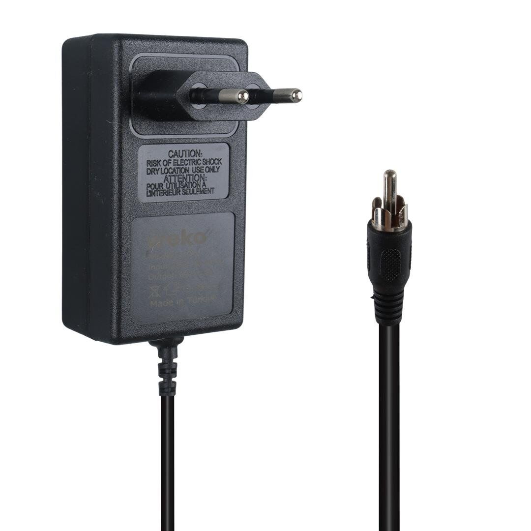 Weko WK-21964 16 Volt 2 Amper Tos Fişli Rca Yerli Üretim Priz Tipi Uydu Santral Adaptörü