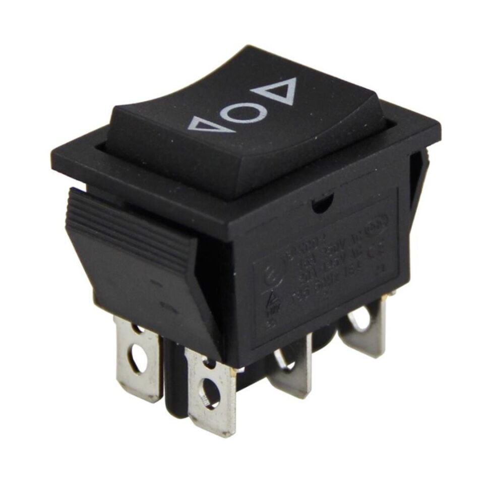 Ayt IC-111 Geniş Işıksız Basmalı 2 Kademeli Anahtar Yukarı Aşağı Ok Simgeli Yaylı On Off Düğme Buton