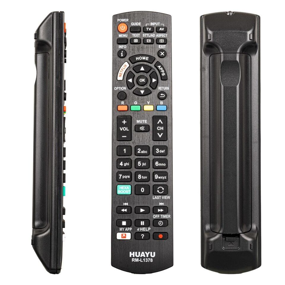 HUAYU KL RM-1378EU PANASONIC NETFLIX TUŞLU BLİSTERLİ LCD LED TV KUMANDA
