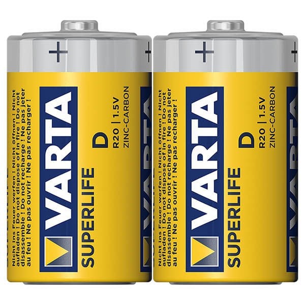 Varta Superlife Çinko Büyük D Boy Pil 24 lü Paket
