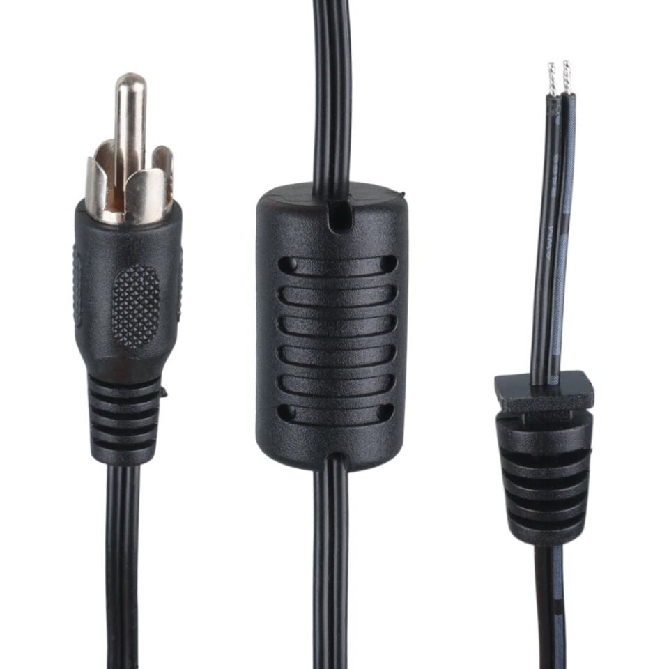 Ayt Yerli Üretim 1.2 Metre Tos Rca Konnektörlü Uydu Santralleri İçin Yedek Adaptör Kablosu